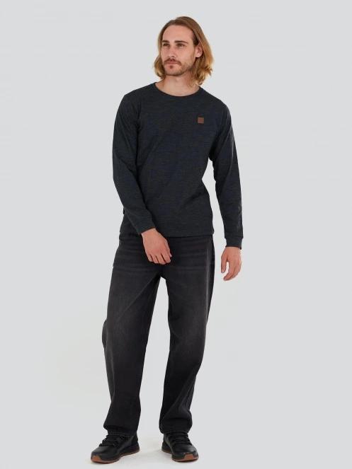 tricou cu maneci lungi pt. barbati Fundango Justin Longsleeve T-shirt negru 4