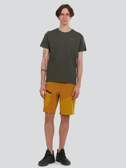tricou cu maneci scurte pt. barbati Fundango Mont Blanc Graphic-T oliv 4
