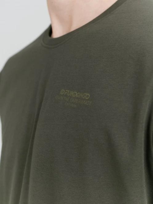 tricou cu maneci scurte pt. barbati Fundango Mont Blanc Graphic-T oliv 5