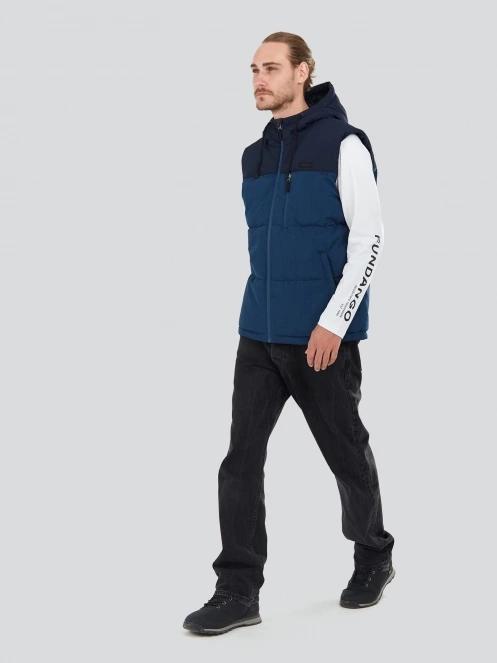 vesta pt. barbati Fundango Karl Padded Vest albastru 4