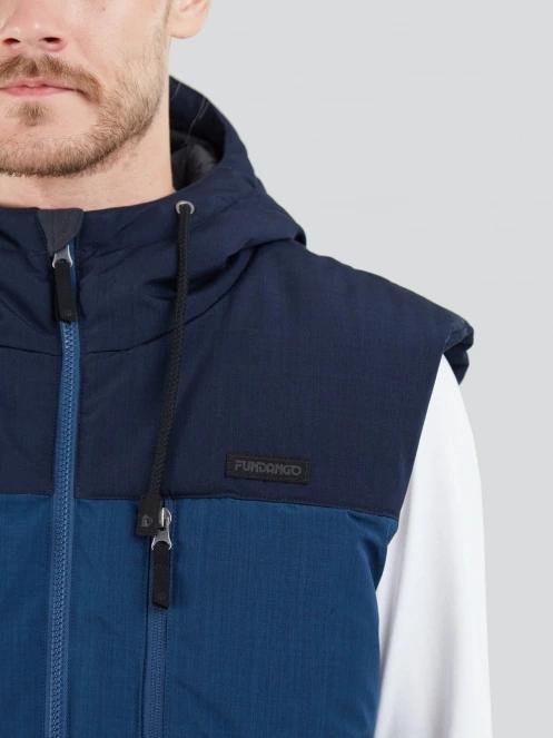 vesta pt. barbati Fundango Karl Padded Vest albastru 5