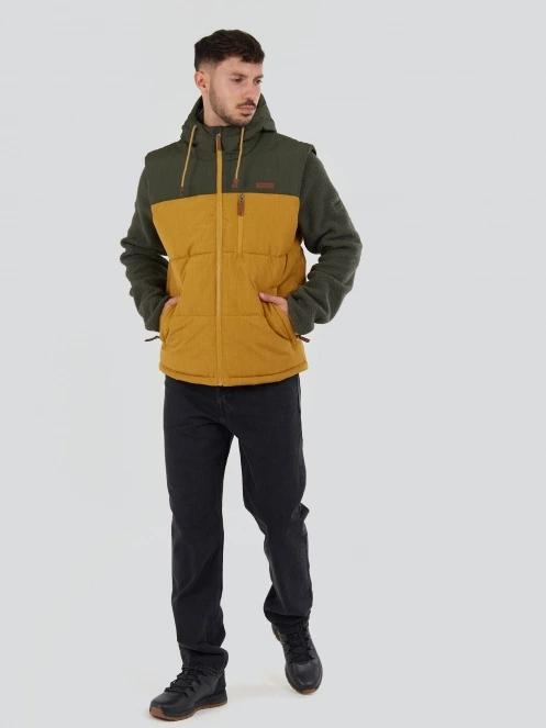 vesta pt. barbati Fundango Karl Padded Vest galben 4