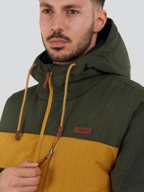 vesta pt. barbati Fundango Karl Padded Vest galben 5