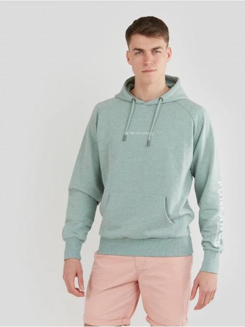 pulover cu gluga pt. barbati Fundango Talis Hooded Sweatshirt verde 2
