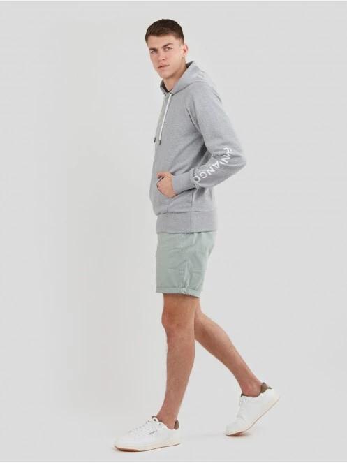 pulover cu gluga pt. barbati Fundango Talis Hooded Sweatshirt gri 3
