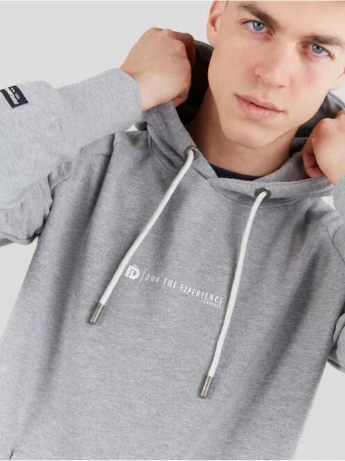 pulover cu gluga pt. barbati Fundango Talis Hooded Sweatshirt gri 7