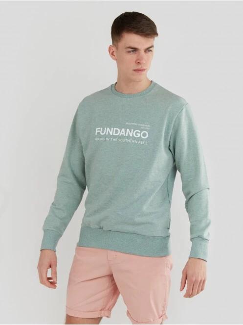 pulover pt. barbati Fundango Warren Sweatshirt verde 2
