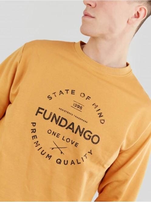 pulover pt. barbati Fundango Warren Sweatshirt galben 5