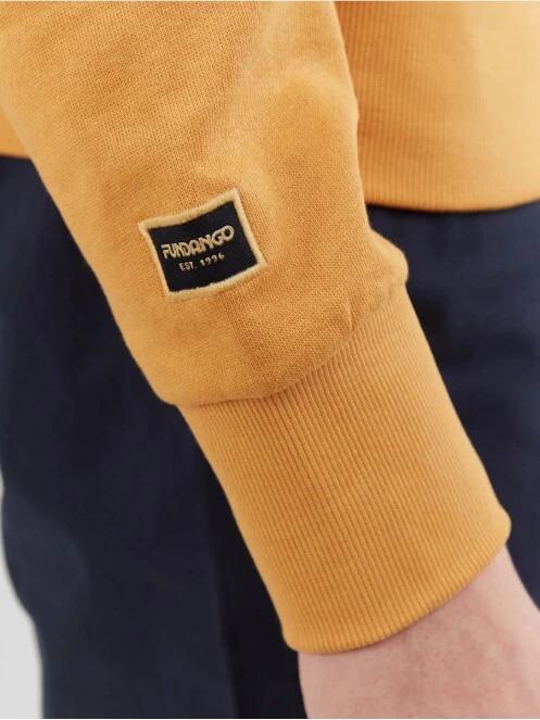 pulover pt. barbati Fundango Warren Sweatshirt galben 6