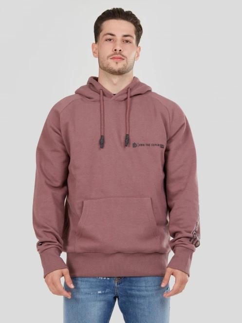 pulover pt. barbati Fundango Talis Hooded Sweatshirt violet 2