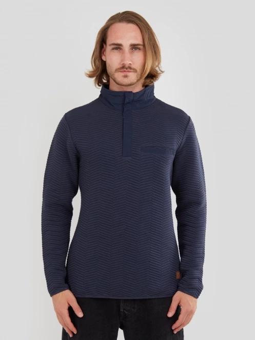 pulover pt. barbati Fundango Vertigo Sweatshirt albastru inchis 2