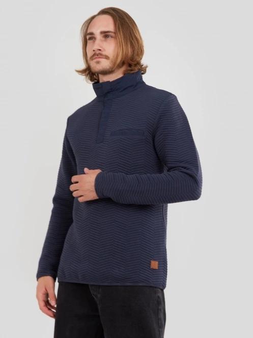 pulover pt. barbati Fundango Vertigo Sweatshirt albastru inchis 5
