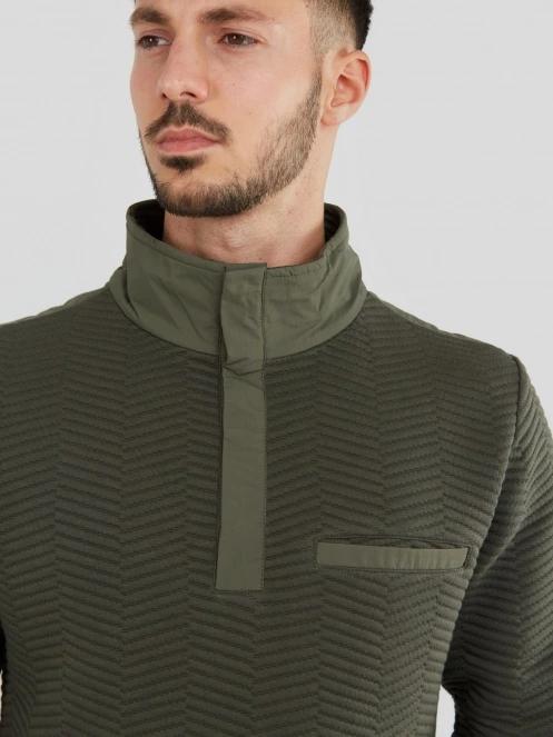 pulover pt. barbati Fundango Vertigo Sweatshirt oliv 5