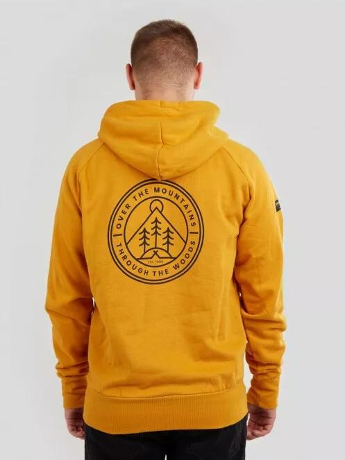 pulover cu gluga pt. barbati Fundango Talis Hooded Sweatshirt galben 3