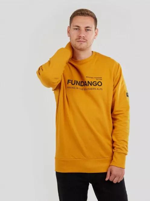 pulover pt. barbati Fundango Warren Sweatshirt galben 2