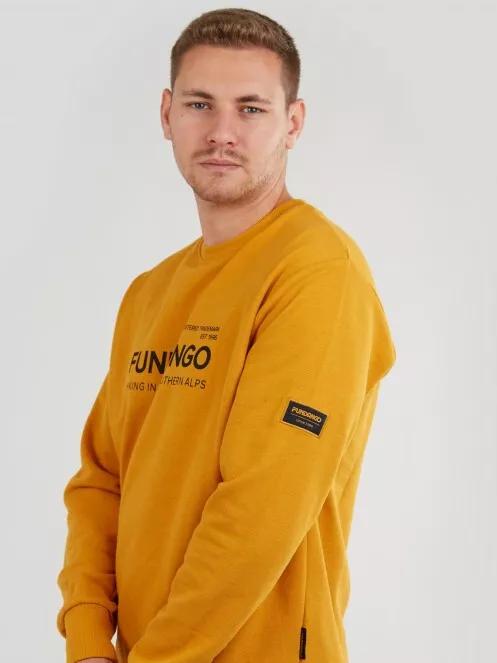 pulover pt. barbati Fundango Warren Sweatshirt galben 5