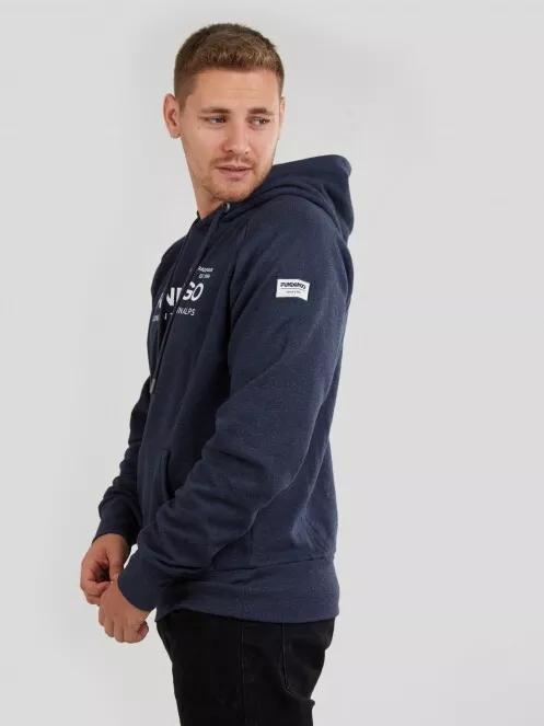 pulover cu gluga pt. barbati Fundango Dixon Hooded Sweatshirt albastru 5
