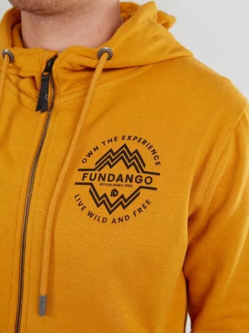 pulover cu gluga pt. barbati Fundango West Point Hooded Pullover galben 4