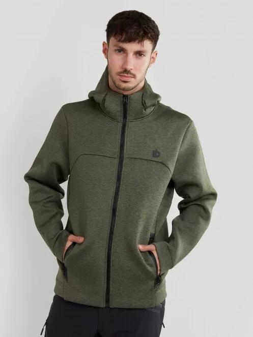 pulover cu gluga pt. barbati Fundango Hamal Tech Hoodie oliv 2