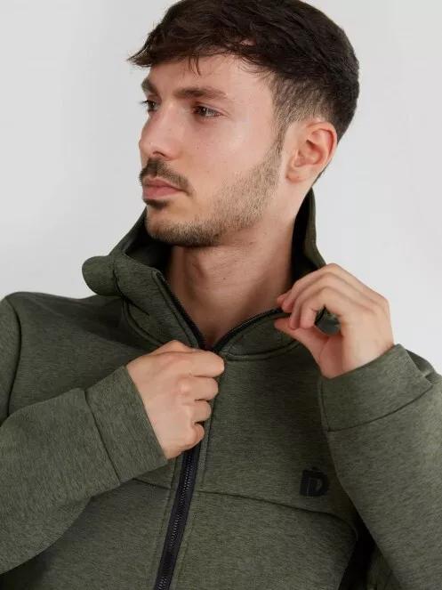 pulover cu gluga pt. barbati Fundango Hamal Tech Hoodie oliv 4