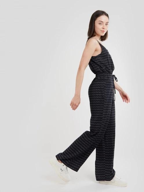 salopete pt. femei Fundango Alisha Jumpsuit negru 4