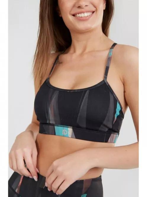 sutien pentru sport pt. femei Fundango Cane Mid Support Sportbra multicolor 4