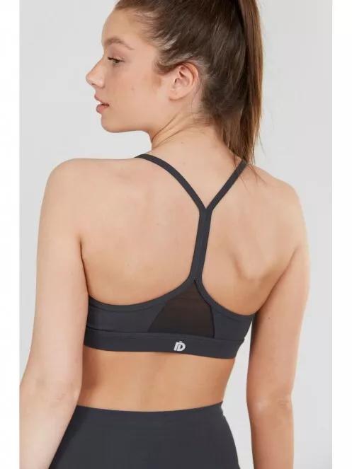 sutien pentru sport pt. femei Fundango Cane Mid Support Sportbra gri 3