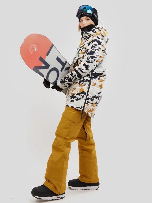 pantaloni de schi pt. femei Fundango Sakura Bib Pants maro 5