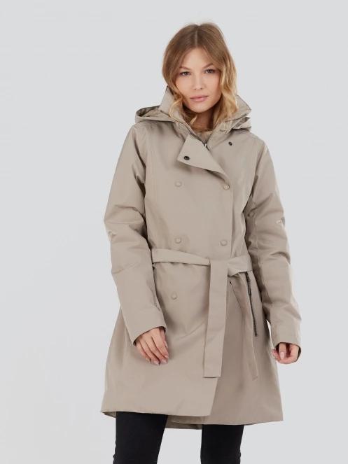haine de ploaie pt. femei Fundango Charlotte Trenchcoat nisip 2