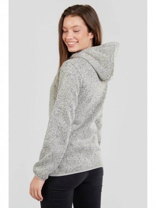 pulover cu gluga pt. femei Fundango Share Hooded Fleece alb 3