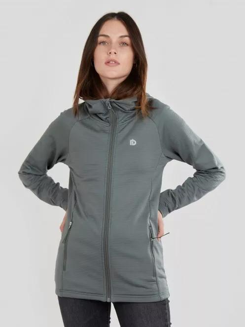 pulover polar pt. femei Fundango Share Hooded Fleece oliv 2