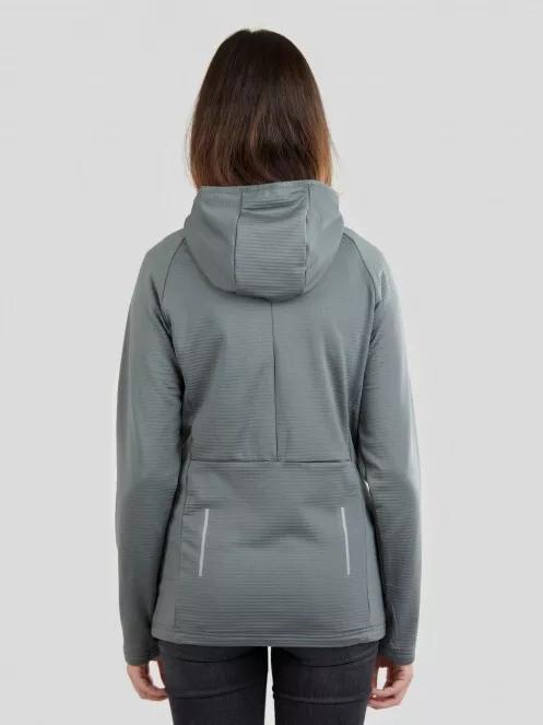 pulover polar pt. femei Fundango Share Hooded Fleece oliv 3