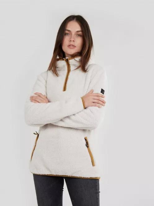 pulover cu gluga pt. femei Fundango Olivia Pile Jacket nisip 4
