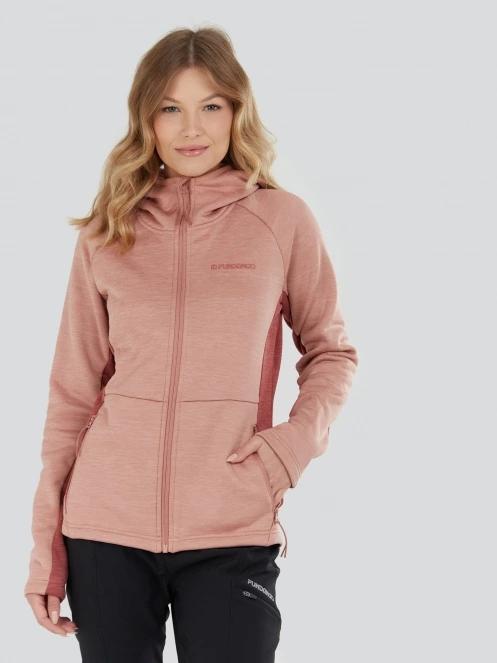 pulover polar pt. femei Fundango Alita Fleece Jacket roz 2