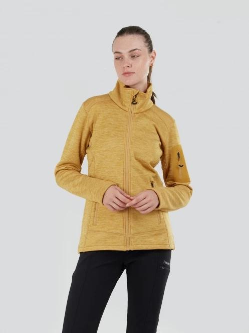 pulover polar pt. femei Fundango Antila Fleece Jacket galben 2