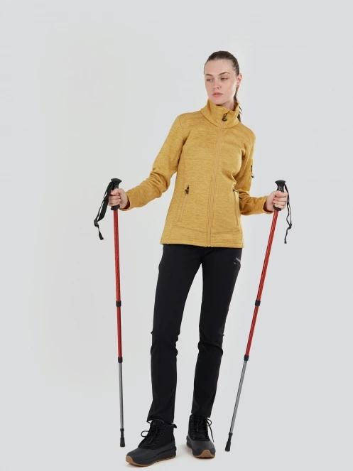 pulover polar pt. femei Fundango Antila Fleece Jacket galben 4