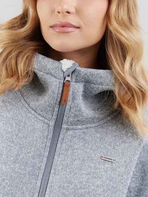 pulover polar pt. femei Fundango Ara Fleece Jacket gri 5