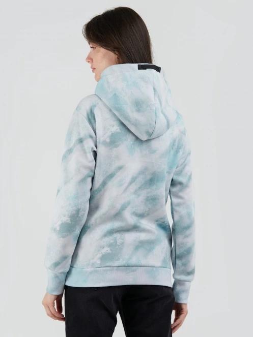 pulover cu gluga pt. femei Fundango Challenger Pullover albastru deschis 3
