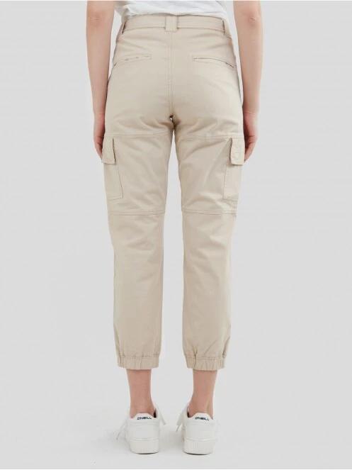 pantaloni de strada cu buzunare laterale pt. femei Fundango Alina Cargo Pants nisip 3