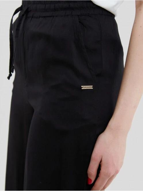 pantaloni de strada pt. femei Fundango Poppy Pants negru 6