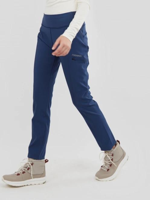 pantaloni de sport pt. femei Fundango Delilah Wind Block Leggings albastru 2