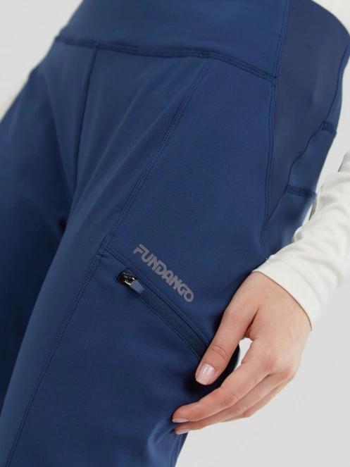 pantaloni de sport pt. femei Fundango Delilah Wind Block Leggings albastru 5