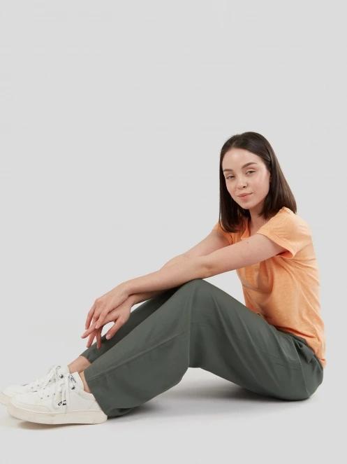 pantaloni lungi pt. femei Fundango Poppy Pants oliv 5