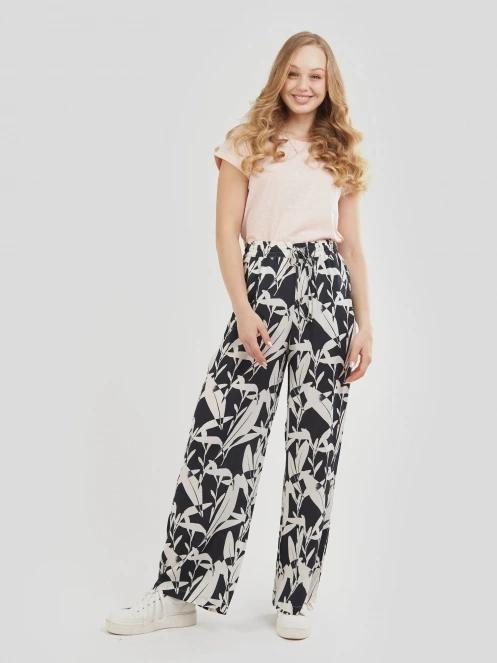 pantaloni lungi pt. femei Fundango Poppy Pants alb 4