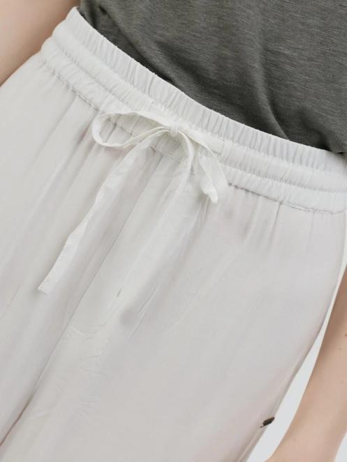 pantaloni lungi pt. femei Fundango Poppy Pants alb 5