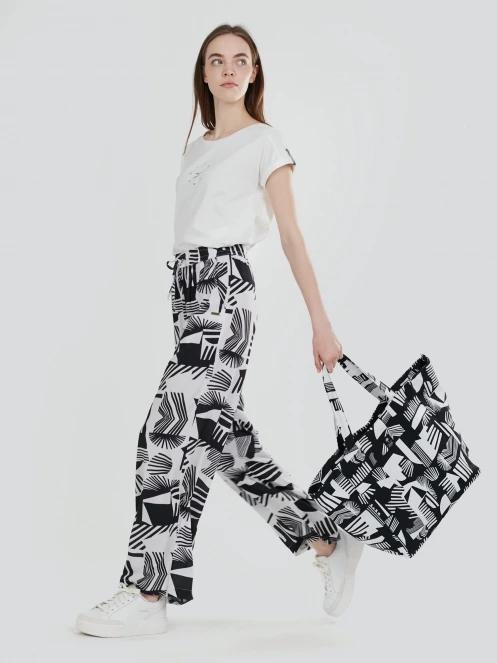 pantaloni lungi pt. femei Fundango Poppy Pants negru 4