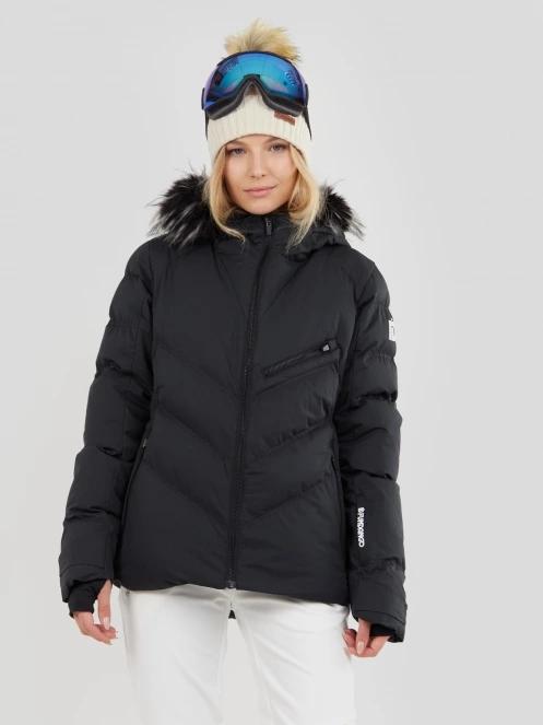 geaca de schi matlasata pt. femei Fundango Elyra Fur Padded Jacket negru 2