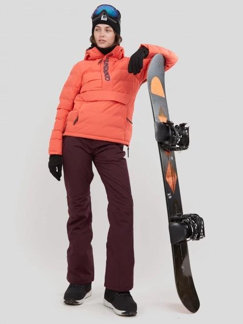 geaca de schi matlasata pt. femei Fundango Everett Padded Anorak rosu 5