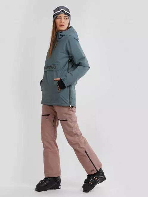 geaca de schi pt. femei Fundango Birch Logo Anorak oliv 4