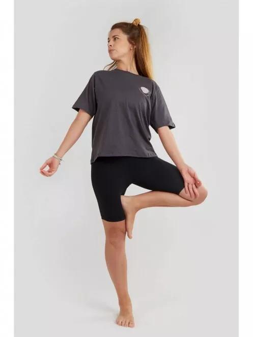 pantaloni scurti pentru sport pt. femei Fundango Estel High Rise Short negru 5